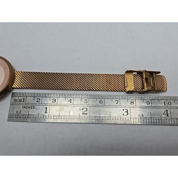 MVMT Mod RG1 Rose Gold Mesh 32mm Womens Quartz Watch 5ATM New Battery Classic - Picture 9 of 11